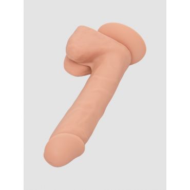Lifelike Lover Classic Dual Density Silicone Dildo with Balls 8 Inch - Flesh Pink, Flesh Pink - Amorana