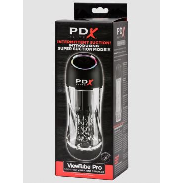PDX-Elite ViewTube Pro Vibrating Masturbator with Super Suction Function - Amorana