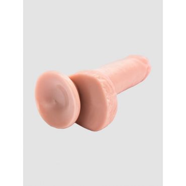 King Cock Realistic Design Dildo with Testicles and Suction Cup - Amorana