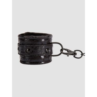Bondage Boutique Black Rose Faux Fur Lined Wrist Cuffs - Amorana