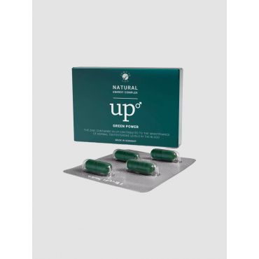 UP Green Power Energy Complex Food Supplements for Men (4 Capsules) - Amorana