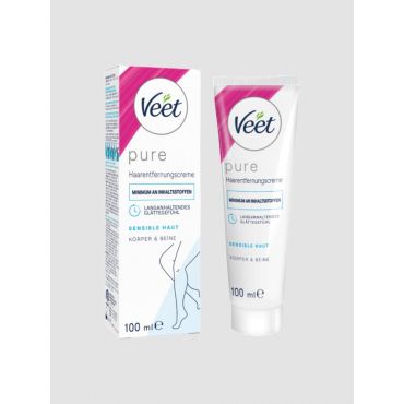 Veet Pure Hair Removal Cream for Body & Legs (Sensitive Skin) - Amorana