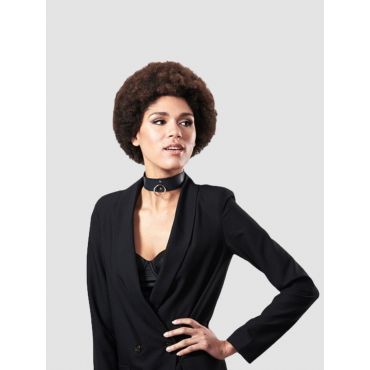 Bijoux-Indiscrets MAZE Choker with Detachable Leash, Black - Amorana