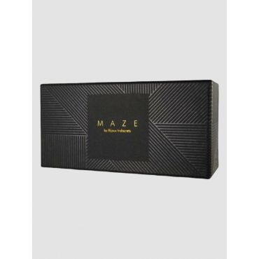 Bijoux-Indiscrets MAZE Choker with Detachable Leash, Black - Amorana