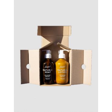 Soeder Gift Box Orange Grove Natural Soap and Lotion - Amorana