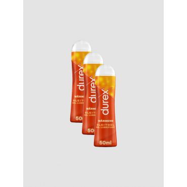 Durex Play Warming Savings Package (3 X 50ml) Water Based Lubricant - Amorana