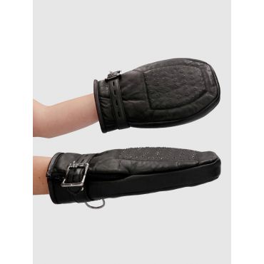 Ouch Mittens Bondage with Metal Teeth & Handcuffs - Amorana
