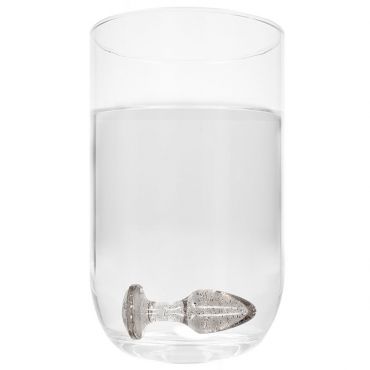 Ouch Acrylic Silverchip Anal Plug, Silver - Amorana