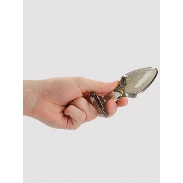 Ouch Acrylic Goldchip Anal Plug, Gold - Amorana