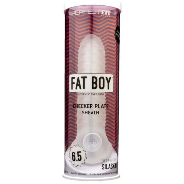 Perfect-Fit Fat Boy Checker Plate Penishülle, 18 cm - Amorana