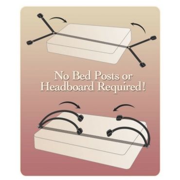 Fetish-Fantasy-Series Bed Restraint Cuffs Kit - Amorana