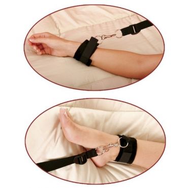 Fetish-Fantasy-Series Bed Restraint Cuffs Kit - Amorana