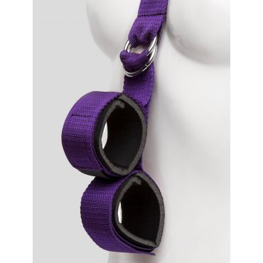 Purple Reins Collar-to-Wrist Restraint - Amorana