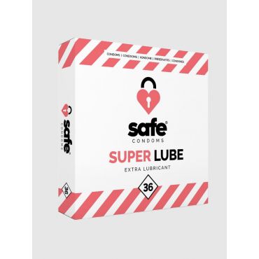 Safe Super Lube Condom, 36 Pieces - Amorana