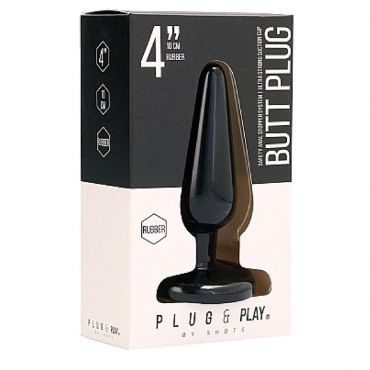 Shots-Media Rubber Anal plug, Medium - Amorana