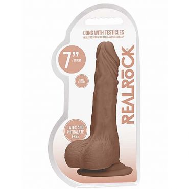 Realrock Realistic Balls Realistischer Dildo, 17 cm - Amorana