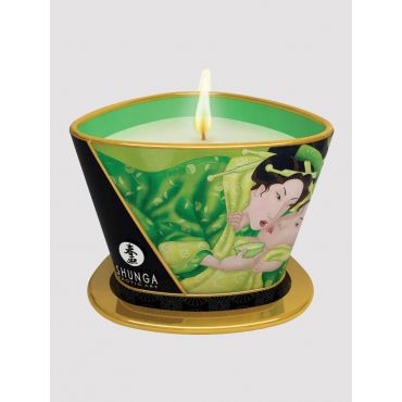 Shunga Massage Candle , Exotic Green Tea - Amorana