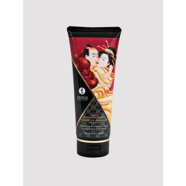 Shunga Massage Cream , Strawberry & Champagne, 200 Ml - Amorana