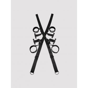 Steamy-Shades Over The Door Cross Handcuffs - Amorana
