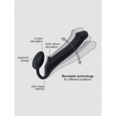 strap-on-me Bendable Strap-on Strapon dildo, Small - Amorana