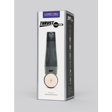 THRUST Pro Tech Realistic Vibrating Masturbator - Amorana