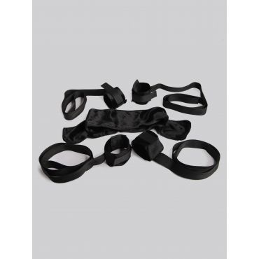 Tracey Cox Supersex Beginners Soft Bondage Kit (5 Piece) [Black] - Amorana