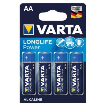 Varta, Battery Longlife AA Pack Of 4, Batteries - Amorana