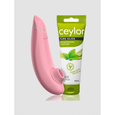 Womanizer Premium Eco Set Clitoral stimulator & Lubrifiant Pure Glide - Amorana