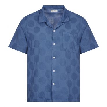 Dot Cotton Road Shirt - Blue