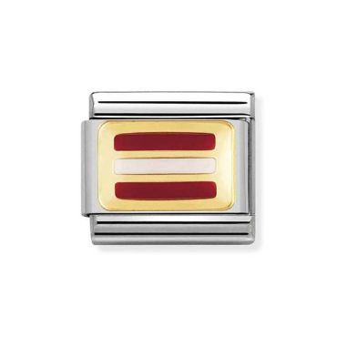 Nomination Austria Flag Charm - Stainless Steel