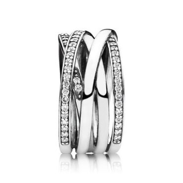 Pandora Braided Crystal Ring - 58