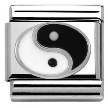 Nomination Silver Yin Yang Charm - Stainless Steel
