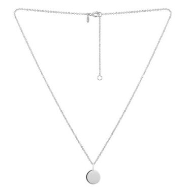 Argento Round Plate Necklace - 45cm