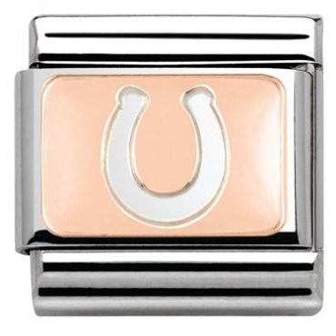 Nomination Rose Gold Horseshoe Charm