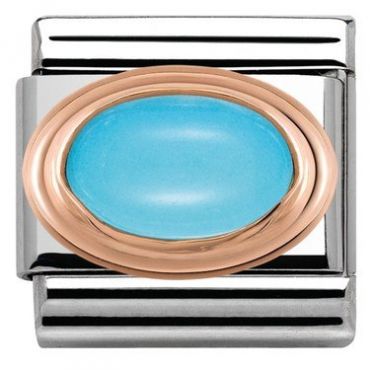 Nomination Rose Gold Turquoise Charm