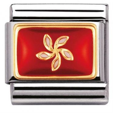 Nomination Hong Kong Flag Charm - Stainless Steel