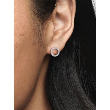 Pandora Sparkling Circle Stud Earrings