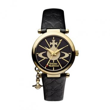 Vivienne Westwood Black & Gold Orb Watch