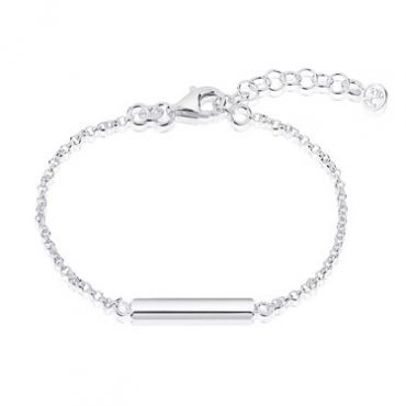 Argento Recycled Silver Bar Bracelet - 20cm