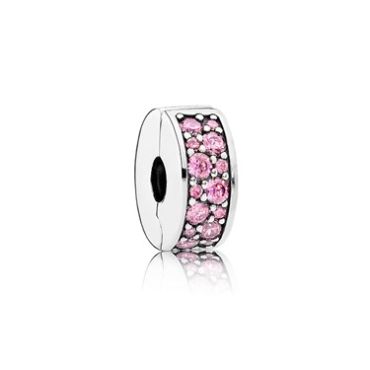 Pandora Pink Shining Elegance Spacer Clip
