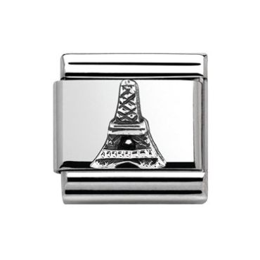 Nomination Silver Eiffel Tower Charm