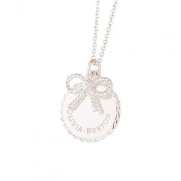 Olivia Burton Silver Bow Necklace - Silver