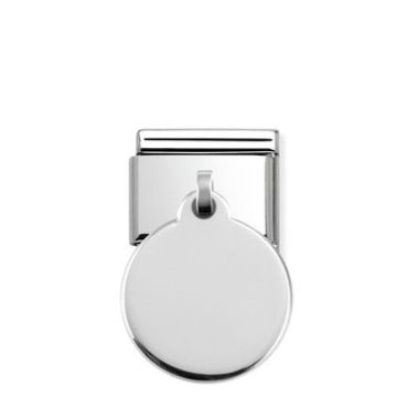 Nomination Silver Circle Engraving Charm