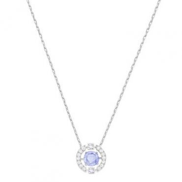 Swarovski Dancing Crystal Blue Necklace - 38cm