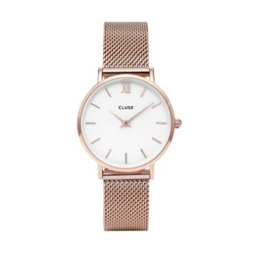 CLUSE Minuit Rose Gold Watch