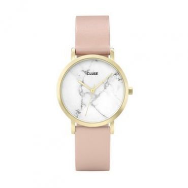CLUSE La Roche Petite Gold White Marble/Nude