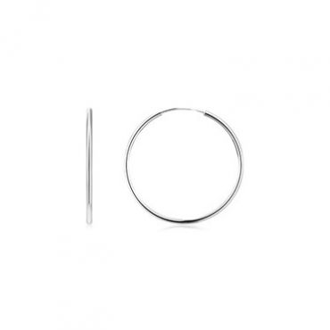 Argento Recycled Silver Large Hoop Earrings