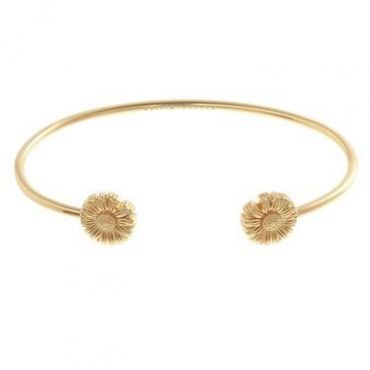 Olivia Burton Flower Show Daisy Open Ended Gold Bangle - Gold