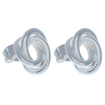 Olivia Burton Forget Me Knot Silver Stud Earrings - Silver