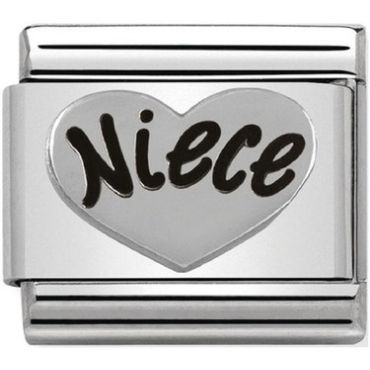 Nomination Silver Niece Charm - One Size